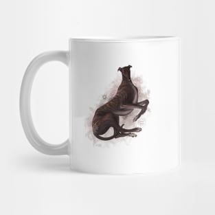 Greyhound brindle flowers design Mug